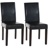 2er Set Esszimmerstuhl Ina Kunstleder braun dunkelbraun 2er Set Esszimmerstuhl Ina Kunstleder braun dunkelbraun von CLP