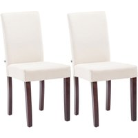 2er Set Esszimmerstuhl Ina Stoff - Creme 2er Set Esszimmerstuhl Ina Stoff - Creme von CLP