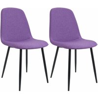 2er Set Esszimmerstuhl Maryam lila Stoff 2er Set Esszimmerstuhl Maryam lila Stoff von CLP