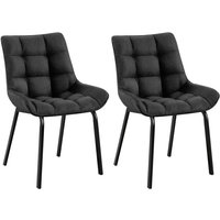 2er Set Esszimmerstuhl Saranda titangrau Stoff 2er Set Esszimmerstuhl Saranda titangrau Stoff von CLP