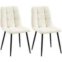 2er Set Esszimmerstuhl Tilde creme Stoff 2er Set Esszimmerstuhl Tilde creme Stoff von CLP