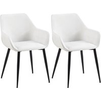 CLP - 2er Set Esszimmerstuhl Vessa creme Stoff CLP - 2er Set Esszimmerstuhl Vessa creme Stoff von CLP