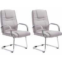 2er Set Freischwinger Attila Stoff grau 2er Set Freischwinger Attila Stoff grau von CLP