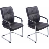 2er Set Freischwinger xxl Anubis Kunstleder braun 2er Set Freischwinger xxl Anubis Kunstleder braun von CLP