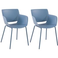 2er Set Gartenstuhl Alpena blau 2er Set Gartenstuhl Alpena blau von CLP