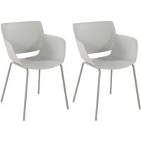 2er Set Gartenstuhl Alpena hellgrau von CLP