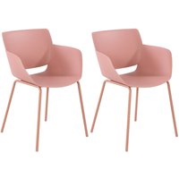 2er Set Gartenstuhl Alpena pink 2er Set Gartenstuhl Alpena pink von CLP