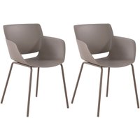 2er Set Gartenstuhl Alpena taupe 2er Set Gartenstuhl Alpena taupe von CLP