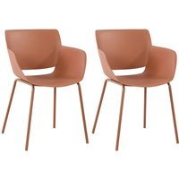 2er Set Gartenstuhl Alpena terracotta 2er Set Gartenstuhl Alpena terracotta von CLP