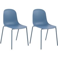 CLP - 2er Set Gartenstuhl Hardin blau von CLP