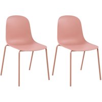 2er Set Gartenstuhl Hardin pink 2er Set Gartenstuhl Hardin pink von CLP