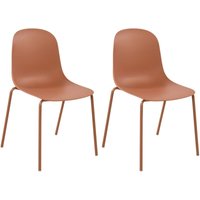 2er Set Gartenstuhl Hardin terracotta von CLP