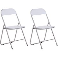 2er Set Klappstuhl Felix weiß/silber von CLP