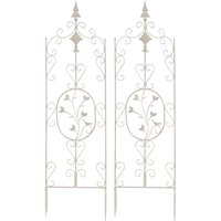 2er Set Rankgitter Burgus antik-creme von CLP