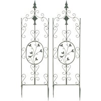 2er Set Rankgitter Burgus antik-grün 2er Set Rankgitter Burgus antik-grün von CLP