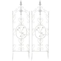 2er Set Rankgitter Burgus antik weiß 2er Set Rankgitter Burgus antik weiß von CLP