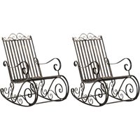 2er Set Schaukelstühle Smilla bronze 2er Set Schaukelstühle Smilla bronze von CLP