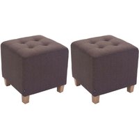 CLP - 2er Set Sitzhocker Pharao braun CLP - 2er Set Sitzhocker Pharao braun von CLP