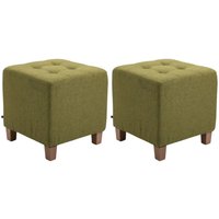 2er Set Sitzhocker Pharao grün von CLP