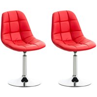 2er Set Stühle Emil Kunstleder rot 2er Set Stühle Emil Kunstleder rot von CLP