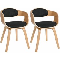 2er Set Stühle Kingston Stoff natura/schwarz 2er Set Stühle Kingston Stoff natura/schwarz von CLP