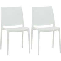 2er Set Stühle Maya weiß von CLP