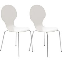 2x Stapelstuhl DIEGO ergonomisch weiß von CLP
