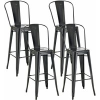 CLP - 4er Set Barhocker Aiden schwarz von CLP