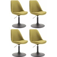 4er Set Esszimmerstühle Maverick Stoff grün schwarz 4er Set Esszimmerstühle Maverick Stoff grün schwarz von CLP