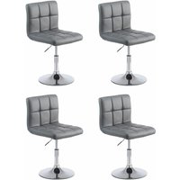 4er Set Lounger Palma V2 Kunstleder grau 4er Set Lounger Palma V2 Kunstleder grau von CLP