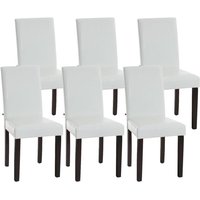 6er Set Esszimmerstuhl Ina Kunstleder weiß dunkelbraun 6er Set Esszimmerstuhl Ina Kunstleder weiß dunkelbraun von CLP