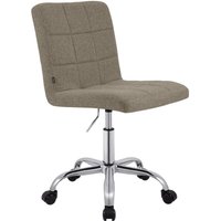 Arbeitshocker Darfield taupe Stoff von CLP