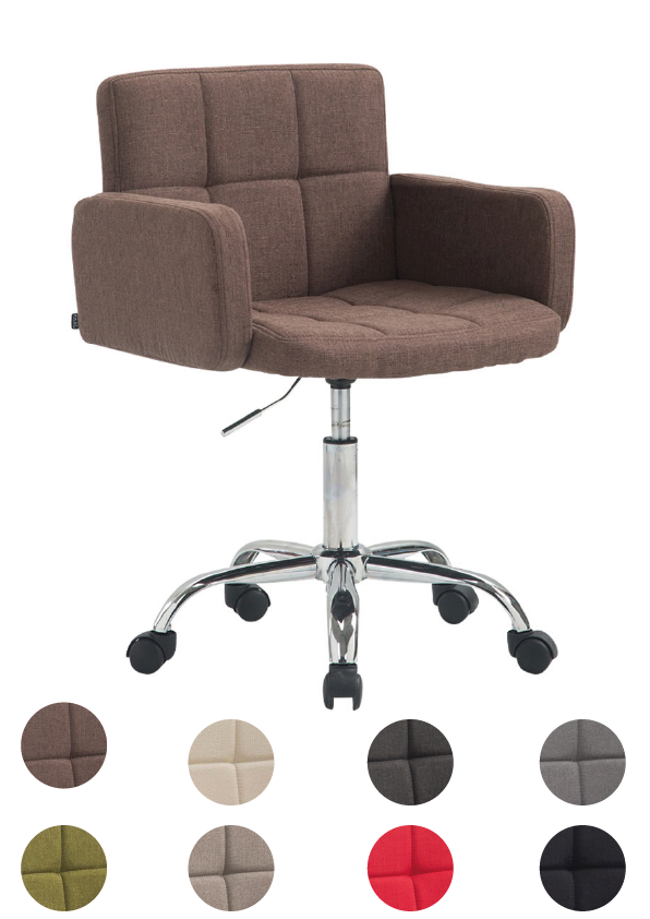 Arbeitshocker- Drehstuhl Bürostuhl Schreibtischstuhl Chefsessel-versch. Farben von CLP