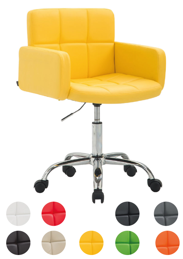 Arbeitshocker- Drehstuhl Bürostuhl Schreibtischstuhl Chefsessel-versch. Farben von CLP