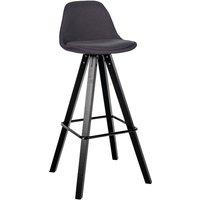 CLP - Barhocker Corbin Stoff Square dunkelgrau schwarz von CLP