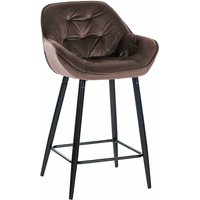 Barhocker Gibson Samt Sitzhöhe 76 cm braun Barhocker Gibson Samt Sitzhöhe 76 cm braun von CLP