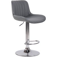 CLP - Barhocker Lentini Kunstleder grau chrom von CLP