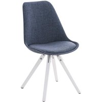 Besucherstuhl Pegleg Stoff Square blau weiß von CLP