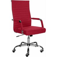 Bürostuhl Amadora rot Stoff von CLP