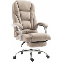 Bürostuhl Pacific Stoff mit Fußablage taupe Bürostuhl Pacific Stoff mit Fußablage taupe von CLP