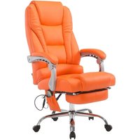 CLP - Bürostuhl Pacific mit Massagefunktion Kunstleder orange von CLP