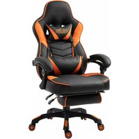 CLP - Gaming Bürostuhl Tilos Kunstleder schwarz/orange von CLP