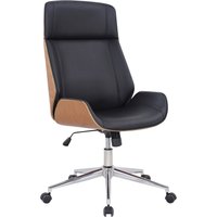 Bürostuhl Varel Kunstleder, natura/schwarz von CLP