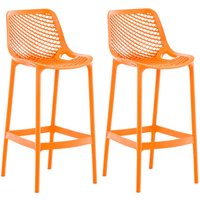 CLP - 2er Set Outdoor Barhocker Air orange CLP - 2er Set Outdoor Barhocker Air orange von CLP