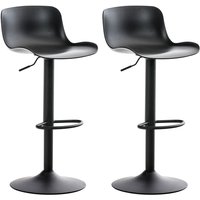2er Set Barhocker Almada schwarz 2er Set Barhocker Almada schwarz von CLP
