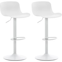 2er Set Barhocker Almada weiß 2er Set Barhocker Almada weiß von CLP