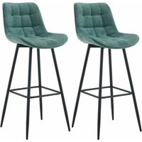 CLP - 2er Set Barhocker Dartford grün Stoff CLP - 2er Set Barhocker Dartford grün Stoff von CLP