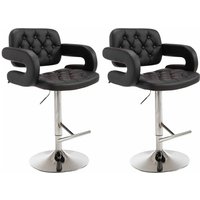 2er Set Barhocker Dublin schwarz von CLP