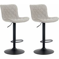CLP - 2er Set Barhocker Emma taupe Stoff CLP - 2er Set Barhocker Emma taupe Stoff von CLP