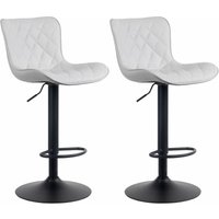 CLP - 2er Set Barhocker Emma weiß Kunstleder CLP - 2er Set Barhocker Emma weiß Kunstleder von CLP